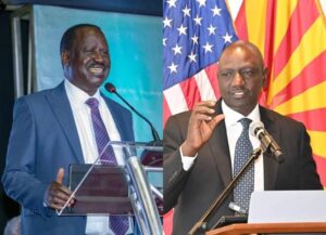 Photos: William Ruto and Raila Odinga (Facebook)