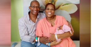 Susie Troxler with husband and newborn baby photo Courstesy 