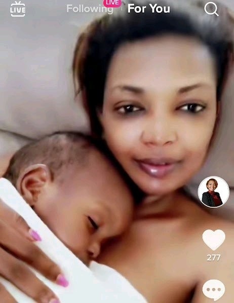Karen Nyamu Response To A Lady Who Was Pleading Her To Give Her Baby Clothes