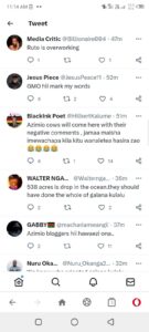 Netizens Reactions/ Screenshot Courtesy 