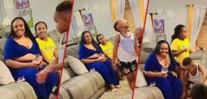 Portrait Of Samidoh's Kids On Wall Where They Currently Stay In US