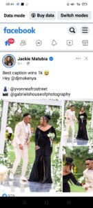 Jackie Matubia Shows Off Adorable Wedding Photos With Boyfriend DJ Mo