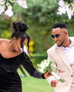 Jackie Matubia Shows Off Adorable Wedding Photos With Boyfriend DJ Mo