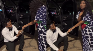 Diamond Platnumz proposes to Ghanaian TV Host Peace Hyde