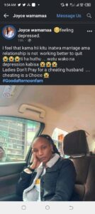 Joyce Wa Mama Photo Courtesy / Screenshot Courtesy Facebook Post 